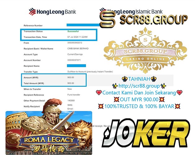 Joker123, Roma Legacy, slot game, online gaming, MYR 100, MYR 900, big win