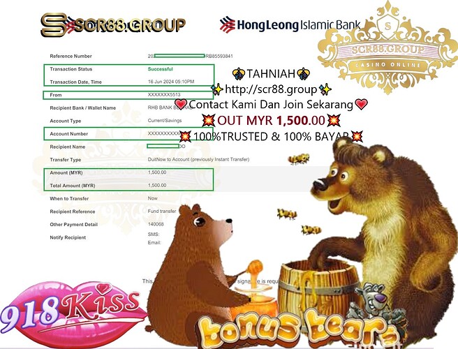 casino, online gaming, 918kiss, 9198kiss, Bonus Bears, MYR 200, winnings, slot games