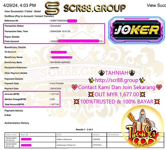 Joker123, Thunder God Slot, Online Casino Wins
