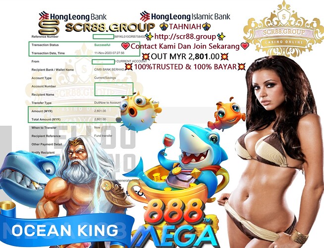 🎰🐠 Join the Exciting Casino Games! 💰 Win BIG with MYR 300.00 to MYR 2,801.00! 🎉 Play Mega888 & OceanKing now!🔥