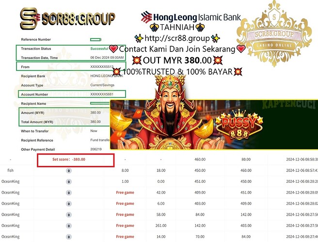 Pussy888, Ocean King, online casino, big wins, Malaysia, gaming strategy