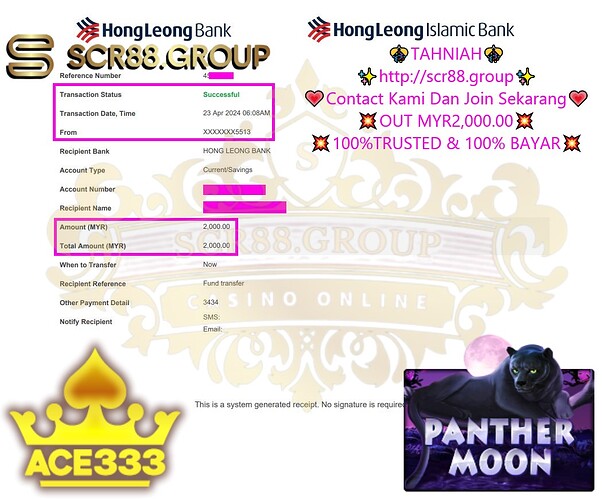 Ace333, Panther Moon, Online Slots, Casino Games