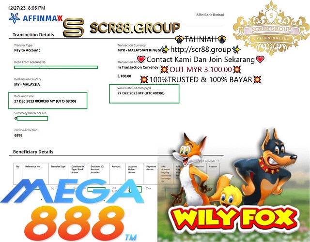  💰🎰 Spin your way from MYR 500 to a gleaming MYR 3,100 with Mega888 WildFox Game! Discover the secret here!💲✔️🎉 