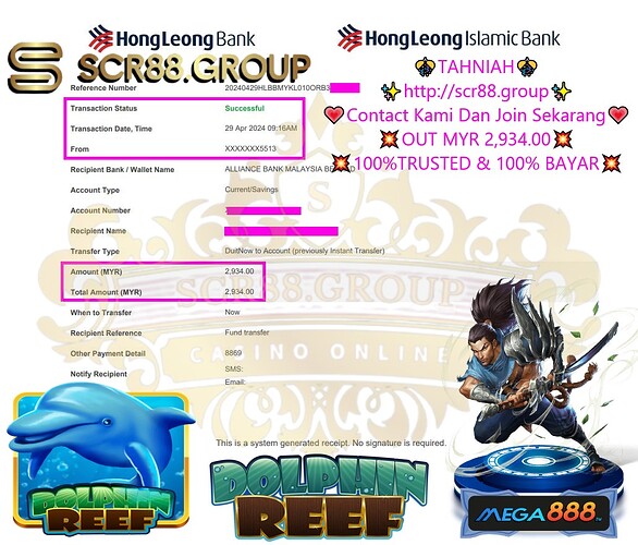 Mega888, Dolphin Reef, slot game, online casino, big win