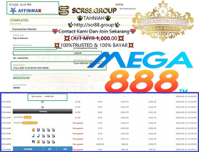 Mega888, Iceland slot, online gaming, jackpot, MYR 200 into MYR 1,000