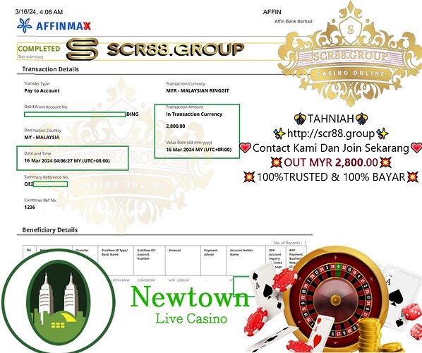 🎰 Play and win big at NTC33 Newtown Live Casino! Turn MYR 300 into MYR 2,800 with exciting games and huge rewards. Don't miss out!💰🔥 #NTC33 #NewtownCasino #WinBig
