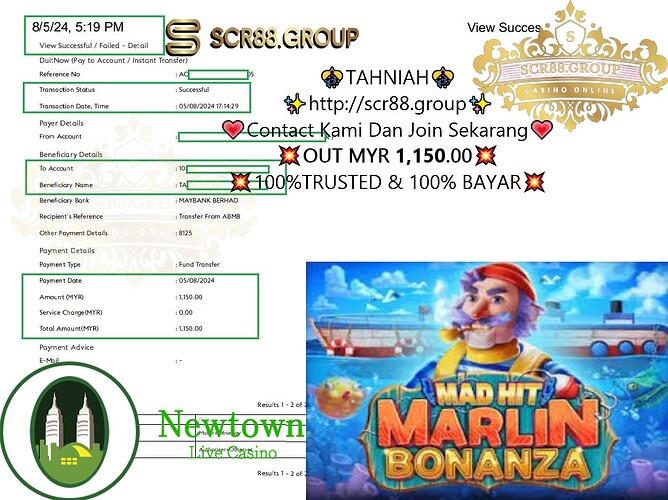 NTC33, Newtown Marlin Bonanza, online casino, MYR 50 to MYR 1,150, online gambling promotion