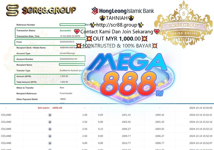 Mega888, casino, gaming, MYR 50 to MYR 1,000, Iceland's hottest game