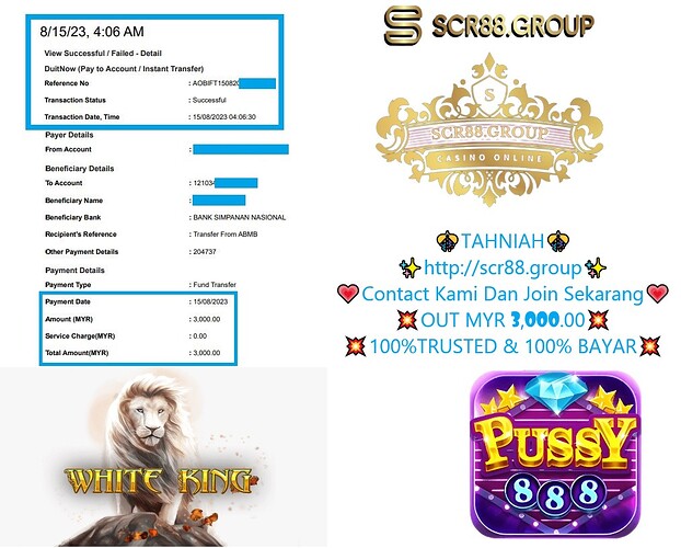  🔥 Win Big with White King Slot in Pussy888! 💰 Bet MYR 300.00 - MYR 3,000.00 and experience the majestic winning potential! 🎰 Don't miss out! 