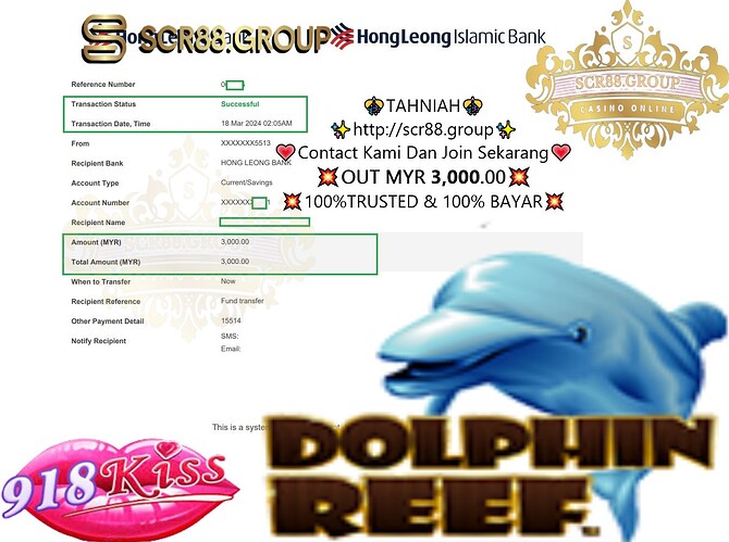 🐬Dive into Dolphin Reef with 918kiss and win big prizes! Play now to win Myr 500.00 to Myr 3,000.00 in cash rewards! 🎰💰#918kiss #winbig #cashprizes
