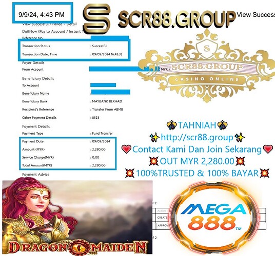 Mega888, Dragon Maiden, big win, online gaming tips, MYR 300 to MYR 2,280