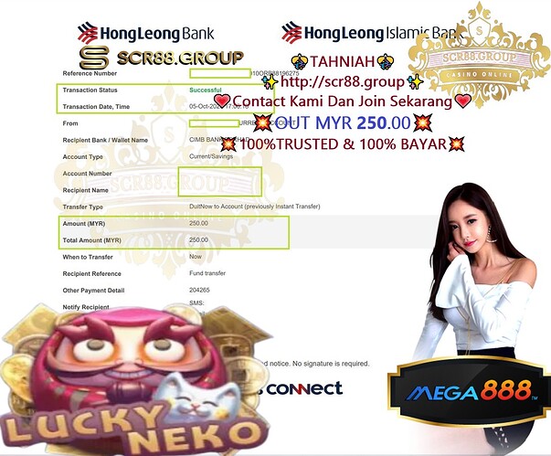 🎰💰 Experience the thrill and luck in Mega888's LuckyNeko Casino Game! Unlock Mega Wins and Lucky Jackpots now! Get in on the action with MYR 50.00 to MYR 250.00! 🐱✨