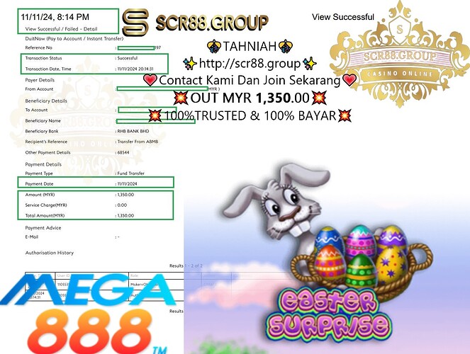 Mega888 Easter Surprise, Mega888 promotion, online gaming rewards