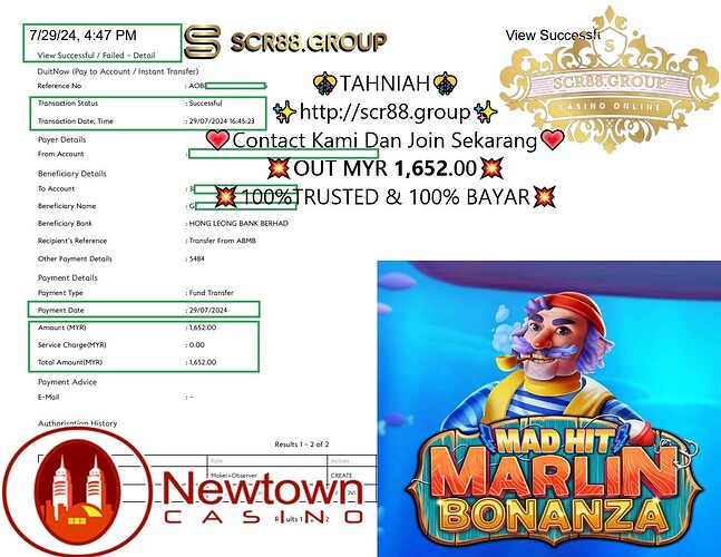 NTC33, Newtown, Marlin Bonanza, MYR 50 to MYR 1,652, online gaming, how to start