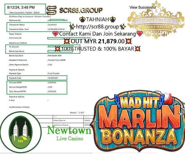 NTC33, Newtown Game, Marlin Bonanza, jackpot, online casino, big win