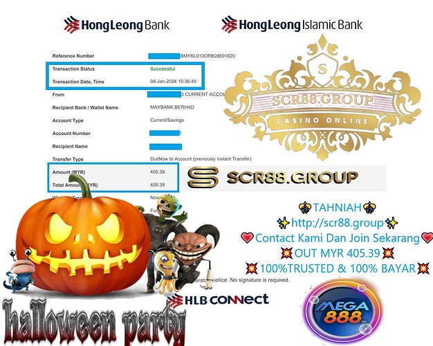  👻🎃Join the Halloween fright-fest!💰𝗪𝗶𝗻 𝗕𝗜𝗚 with MEGA888 Casino - Out with 50, In with 405!💵💥 