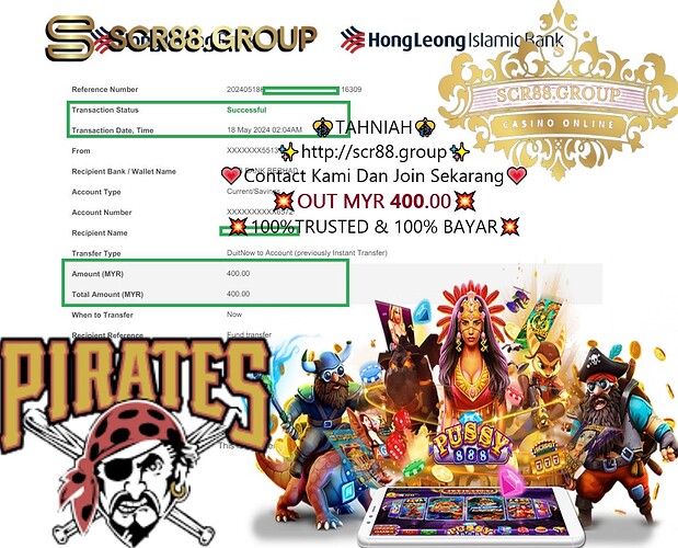 Pussy888, Pirate Gold, online gaming, slot games, win big, MYR 50 to MYR 400