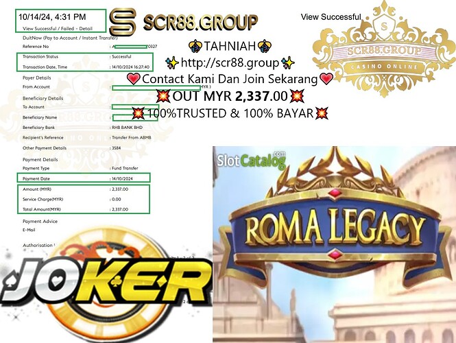 Joker123, online gaming, success story, Roma Legacy, betting strategy