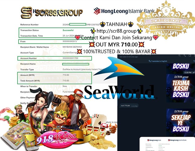 918Kiss, SeaWorld game, transform MYR 50 into MYR 710, 918Kiss gaming tips, 918Kiss download