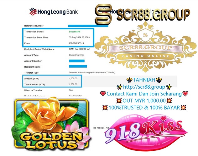 918Kiss, Golden Lotus, jackpot win, online casinos, gambling tips, MYR 300 to MYR 1,000