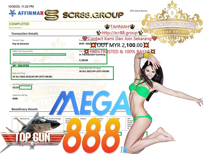 🎰💰Unleash the Mega888 Magic! Win Big with Topgun and Casino Games Worth MYR 2,100.00! Join the Excitement Now! 🎉🔥